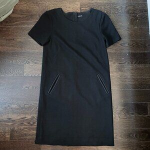Marc Cain Classic Black Short Sleeve Minidress w/ Slit pockets-Sz. N2 (US 4)